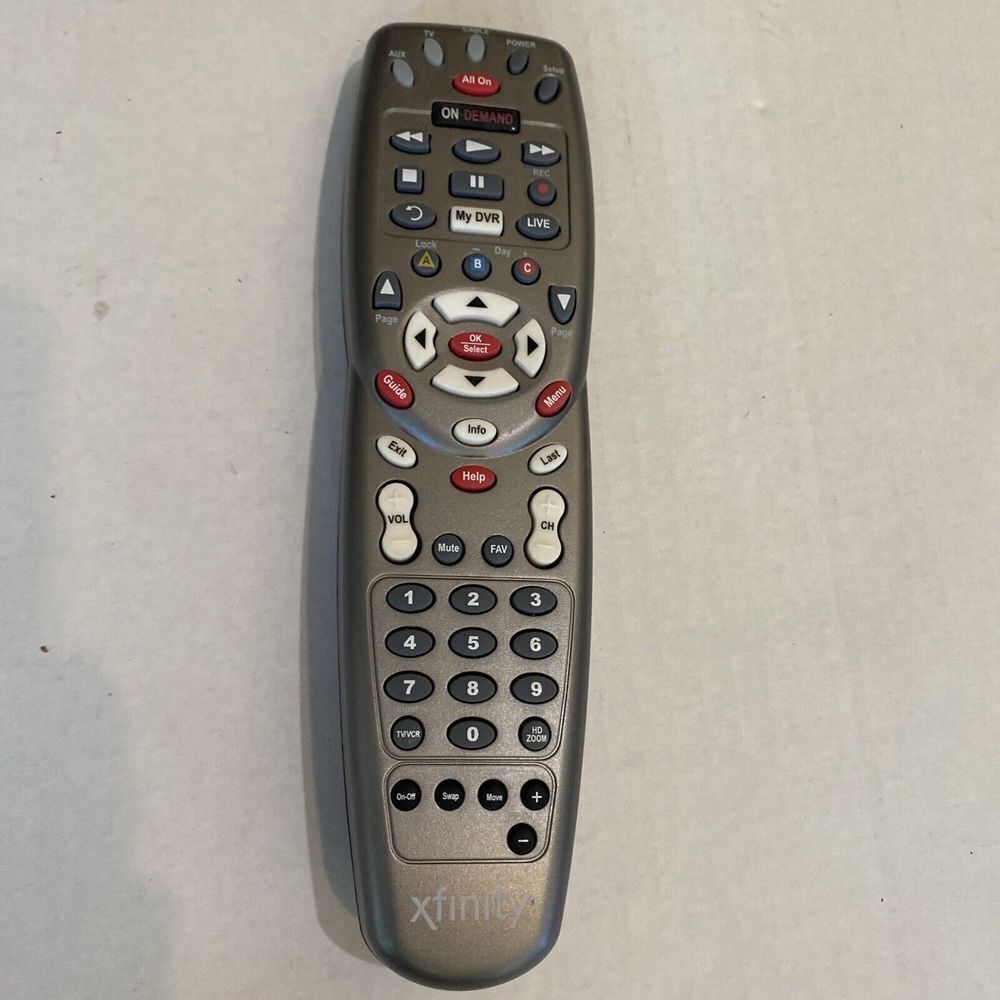 Comcast Xfinity On Demand Remote Control DCT C134604  1167ABC1-0001-R